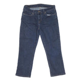 LEVI'S Womens Jeans Blue Regular Straight Denim Medium W30 L24 Zip Closure