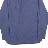 TOMMY HILFIGER Mens Blue Patterned Shirt L Cotton Long Sleeve Button Casual