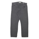 CALVIN KLEIN JEANS Mens Regular Fit Grey Cotton Blend Trousers W32 L27 Casual