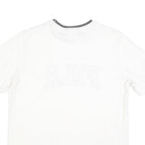 FILA Womens White Graphic T-Shirt S Short Sleeve Crew Neck Cotton Blend