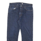 LEVI'S 502 Mens Jeans Blue Regular Straight Denim Raw W33 L25 Classic Zip Cotton