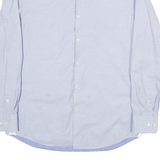 BOSS Mens Blue Slim Fit Shirt L Cotton Blend Business Formal Long Sleeve