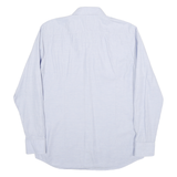 BOSS Mens Blue Slim Fit Shirt L Cotton Blend Business Formal Long Sleeve