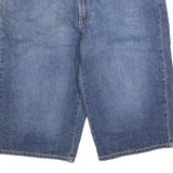 FADED GLORY Womens Denim Blue Shorts XL W38 Casual Cotton Blend Relaxed Fit