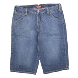 FADED GLORY Womens Denim Blue Shorts XL W38 Casual Cotton Blend Relaxed Fit