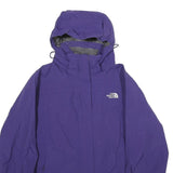 THE NORTH FACE Womens Purple Nylon Outdoor Jacket S HyVent Zip Hooded Plain