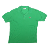 LACOSTE Mens Green Short Sleeve Crocodile Logo Polo Shirt M Cotton Blend Classic