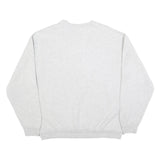 Womens Grey Cotton Blend Sweatshirt Air Force Crew Neck L Casual Pullover