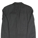JOOP Mens Grey Pinstripe Classic Jacket M Woven Tailored Button Closure