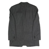 JOOP Mens Grey Pinstripe Classic Jacket M Woven Tailored Button Closure