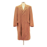 Mens Camel Wool Blend Classic Jacket XL Button Plain Wool Blend Classic Fit