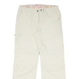 TCM Womens Beige Regular Fit Zip Closure Polyester Blend Trousers W34 L32