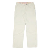 TCM Womens Beige Regular Fit Zip Closure Polyester Blend Trousers W34 L32