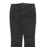 LEVI'S Womens Regular Black Denim Jeans W31 L30 Classic Zip Pockets