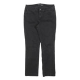 LEVI'S Womens Regular Black Denim Jeans W31 L30 Classic Zip Pockets