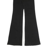 PINK LILY Womens Black Regular Flared Denim Woven Cotton Blend W26 L31 Button