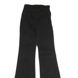 PINK LILY Womens Black Regular Flared Denim Woven Cotton Blend W26 L31 Button