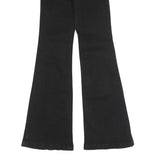 PINK LILY Womens Black Regular Flared Denim Woven Cotton Blend W26 L31 Button