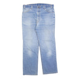 LEVI'S Womens Blue Regular Fit Straight Denim Light W35 L28 Zip Jeans