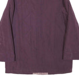 Womens Purple Jacket UK 16 Polyester Blend Zip Plain Warm Casual Outerwear