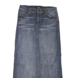 EUNINA Womens Blue Denim Midi Straight Skirt M Cotton Blend Casual Comfortable