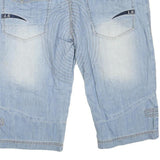 LIUCE'S Mens Shorts Blue Cargo Casual XL W40 Cotton Blend Summer