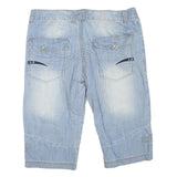 LIUCE'S Mens Shorts Blue Cargo Casual XL W40 Cotton Blend Summer