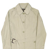 WOOLRICH Womens Beige Button Jacket S Polyester Blend Classic Lightweight Dress