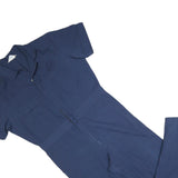 BERCO Mens Blue Cotton Blend Dungarees XL W40 L29 Workwear Short Sleeve