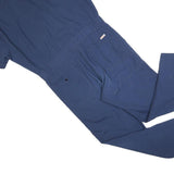 BERCO Mens Blue Cotton Blend Dungarees XL W40 L29 Workwear Short Sleeve
