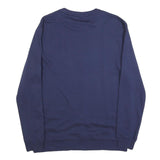 PUMA Mens Navy Blue CITY Logo Crew Neck L Sweatshirt Cotton Blend Pullover