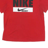 NIKE Mens Red Graphic T-Shirt L Short Sleeve Crew Neck Sports Casual