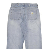 CARHARTT Mens Jeans Blue Relaxed Straight Denim Light W36 L30 Workwear Vintage