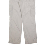 CHONM 707 Mens Cotton Blend Beige Regular Cargo Trousers W32 L32 Utility Pocket