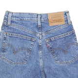 LEVI'S Womens Shorts Blue Denim Casual XXS W23 Frayed Hem