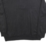 MICKEY UNLIMITED Womens Black Sweatshirt L Cotton Blend Crew Neck Pullover