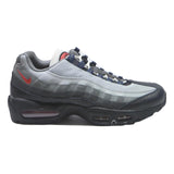 NIKE Air Max 95 Mens Lace-Up Trainers Grey Black Red Synthetic UK 11 Comfort