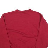 FRANKLIN Womens Red Crew Neck L Cotton Blend Pullover Casual Sweatshirt