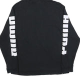 PUMA Womens Black Hoodie L Cotton Blend Pullover Sportswear Casual