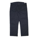 DICKIES Mens Cotton Blend Navy Regular Fit Straight Leg Trousers W42 L31