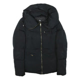 ZARA WOMAN Womens Black Quilted Jacket S Polyester Blend Zip Lightweight Puffa