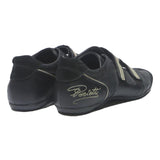 CESARE Mens Lace-Up Black Leather Casual Shoes UK 9 Stylish Straps