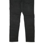 LEVI'S Mens Black Slim Skinny Denim W32 L29 Cotton Blend Zip Casual Jeans