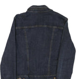 DKNY Womens Blue Denim Button Cotton Blend Jacket M Casual Classic Fit