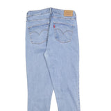 LEVI'S 721 Womens Jeans Blue Slim Skinny Denim Light W30 L27 Zip Cotton Blend