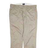 LEVI'S Mens Regular Beige Cotton Zip Trousers W38 L32 Casual Classic Style