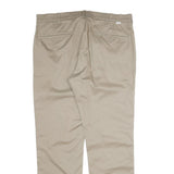 LEVI'S Mens Regular Beige Cotton Zip Trousers W38 L32 Casual Classic Style