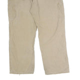 CARHARTT Mens Cotton Blend Beige Relaxed Straight Trousers W34 L28 Workwear