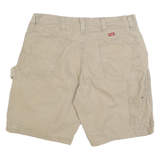 WRANGLER Mens Shorts Beige Casual L W36 Cotton Blend Practical Pockets