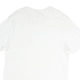 NAUTICA Womens White L Cotton Plain T-Shirt Short Sleeve Scoop Neck Casual